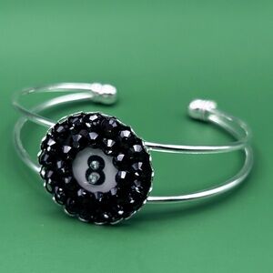 Elegant Black and Silver Women's Bracelet